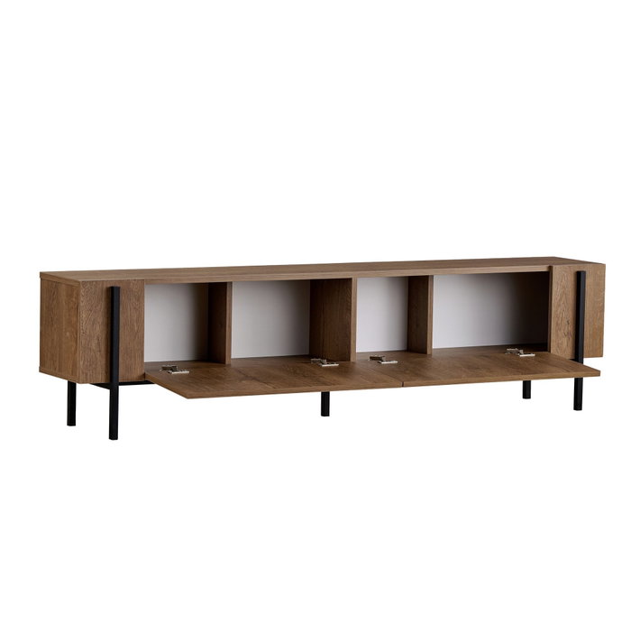 Nordure Nexus Soporte para TV en Roble Kafkas y Negro